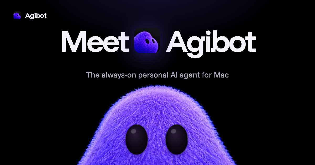 Agibot: The Always-On Personal AI Agent for Mac screenshot