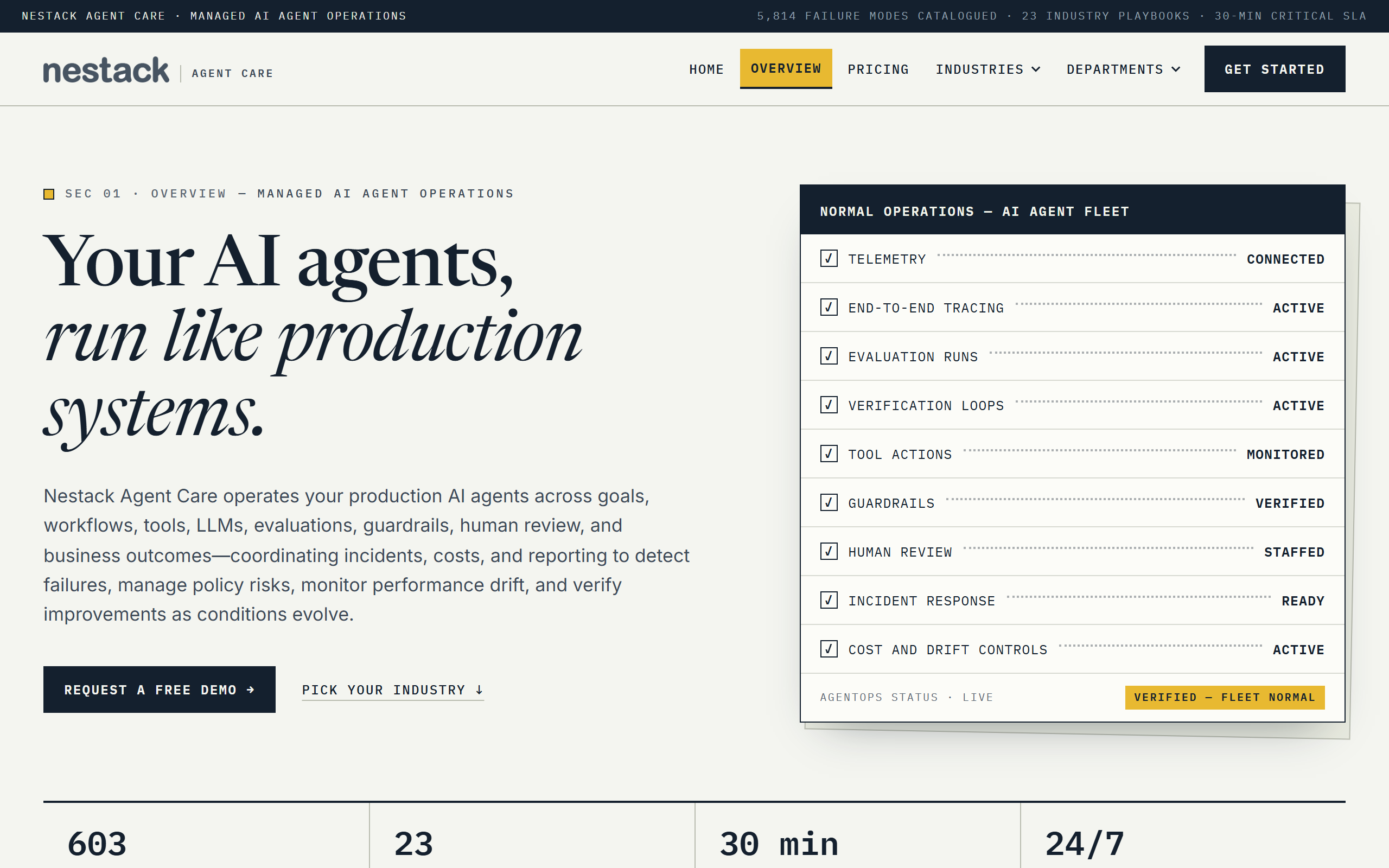 Nestack Agent Care screenshot