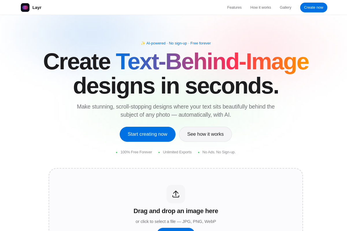 Layr — Create stunning designs in seconds screenshot