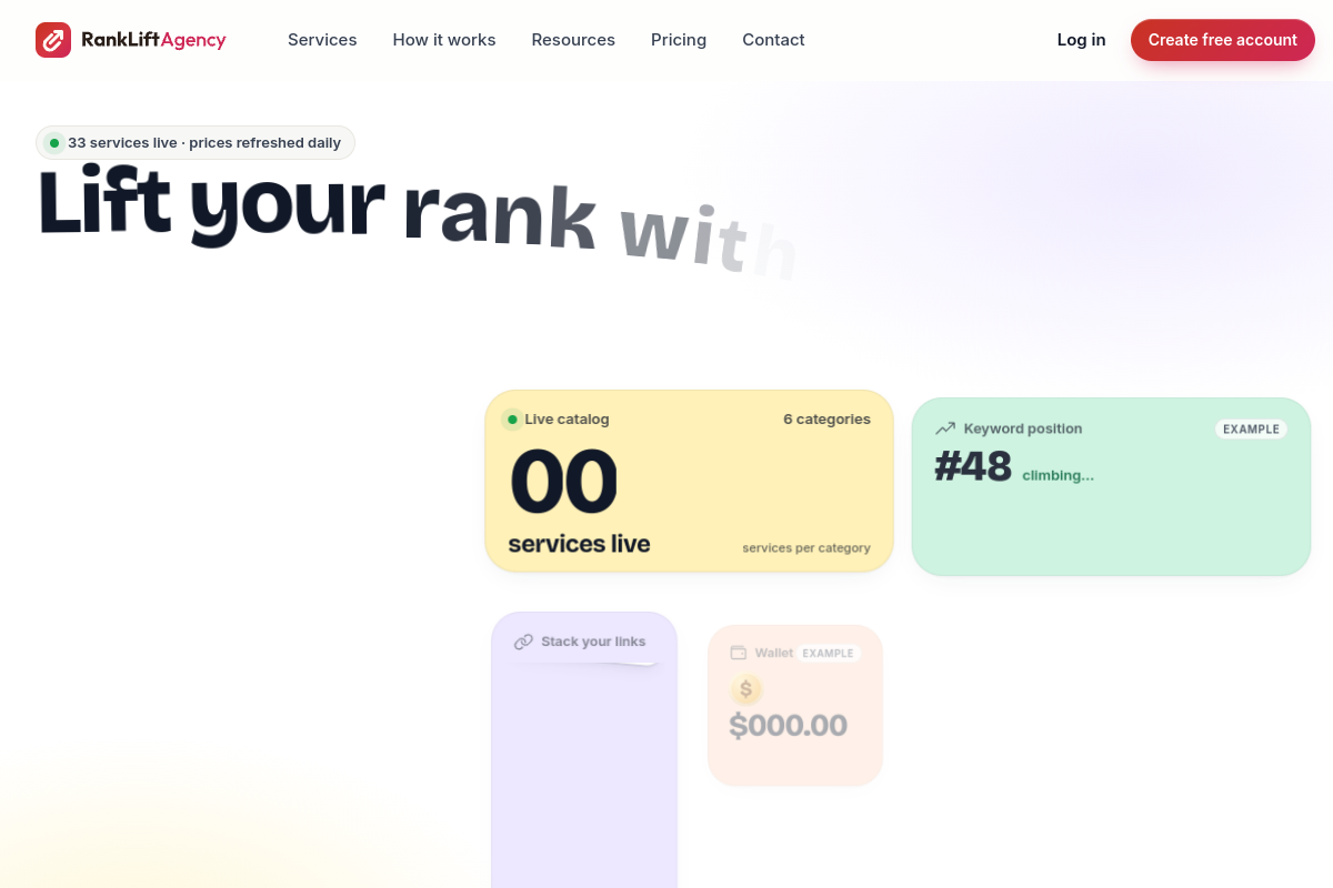 RankLift Agency screenshot
